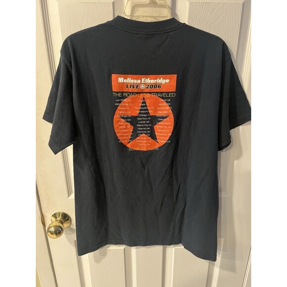 Melissa Etheridge 2006 Concert T Shirt Large Summer Tour Blue Tee Rock Vintage - Picture 6 of 7